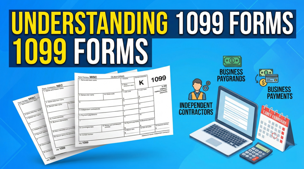1099 Forms Explained: Types, Deadlines, and How Contractors and Businesses File Them Correctly