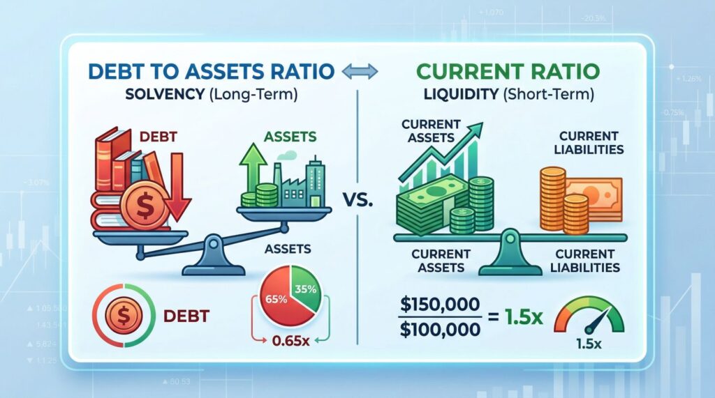 Debt to Assets Ratio vs. Current Ratio: Is Your Business Financial Health at Risk?