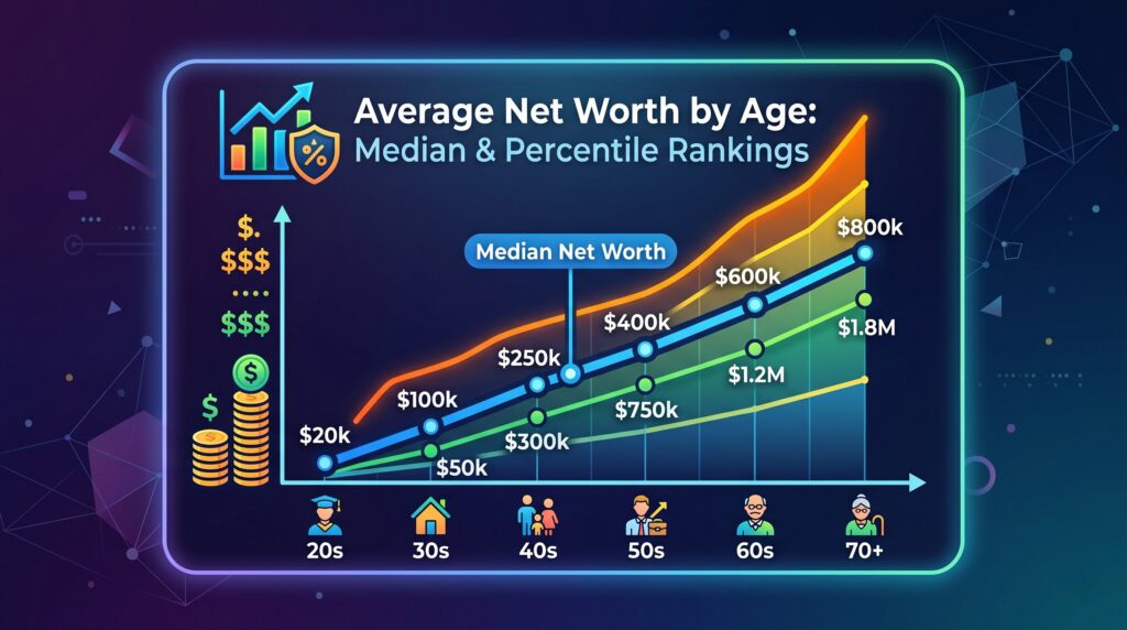 Average Net Worth by Age: Median & Percentile Rankings