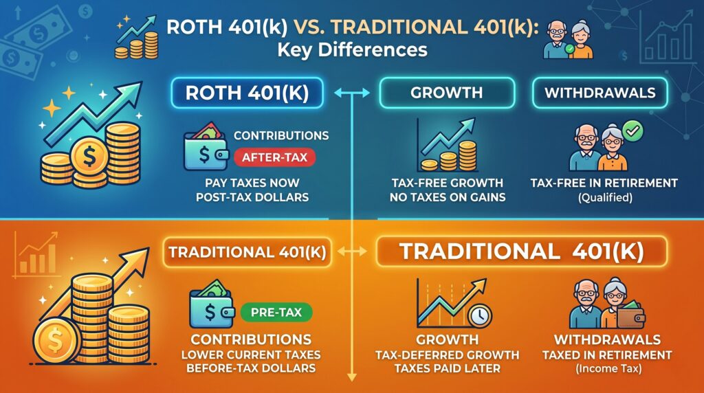 Roth 401(k) vs. Traditional: How to Choose by Your 2026 Income