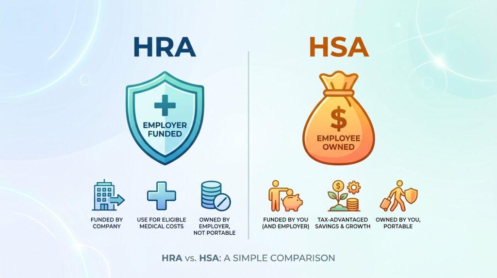 HRA vs. HSA: 2026 Key Differences & Comparison Guide (+ Chart)