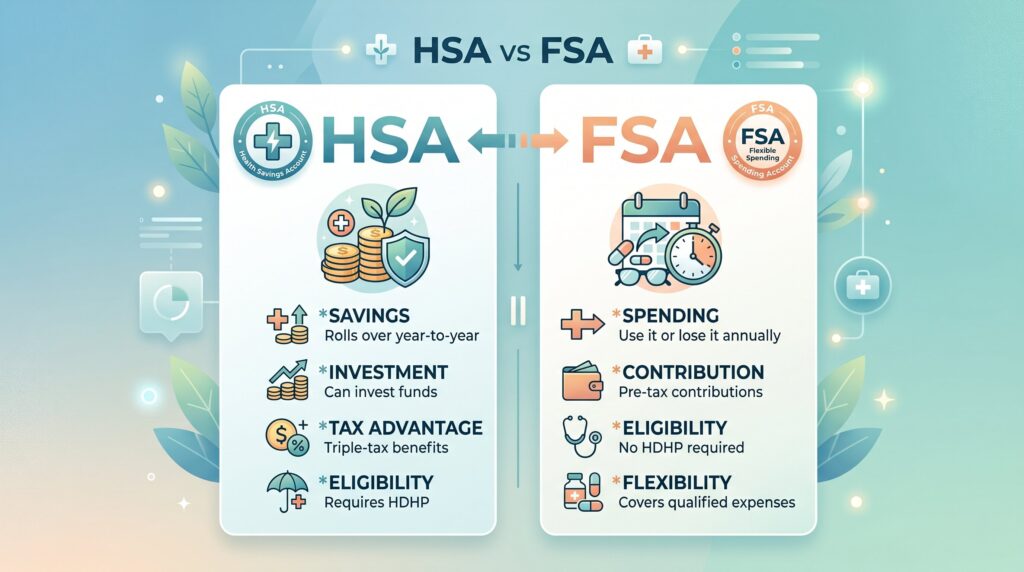 HSA vs. FSA: 2026 Key Differences & Which Is Better? (+ Chart)