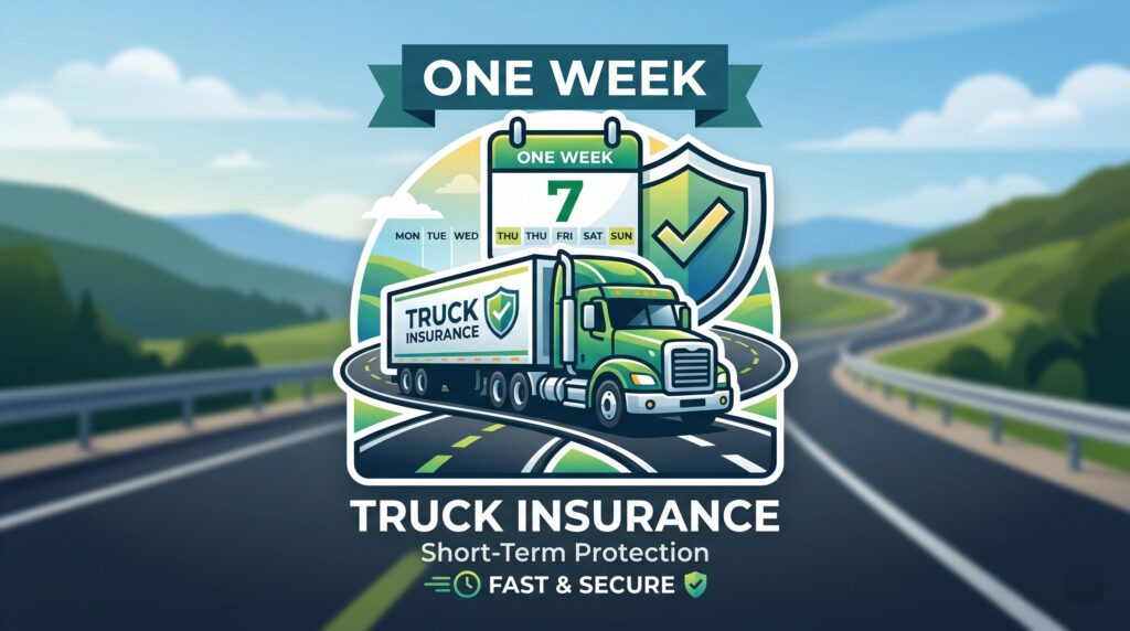 One Week Truck Insurance: 2026 Commercial Rates