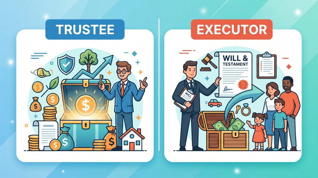 Trustee vs. Executor: Key Differences & Do You Need Both?